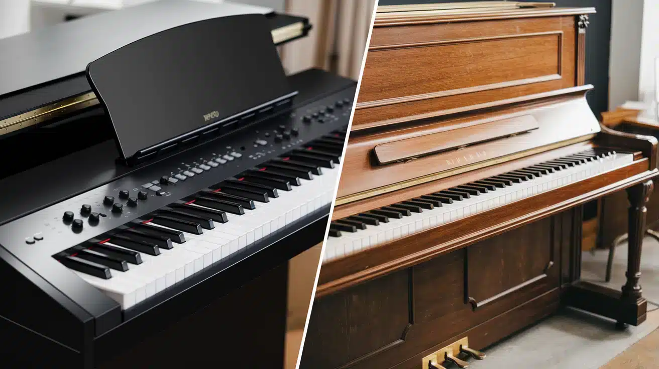 Hvilket piano bor du velge digitalt vs akustisk fordeler ulemper featured