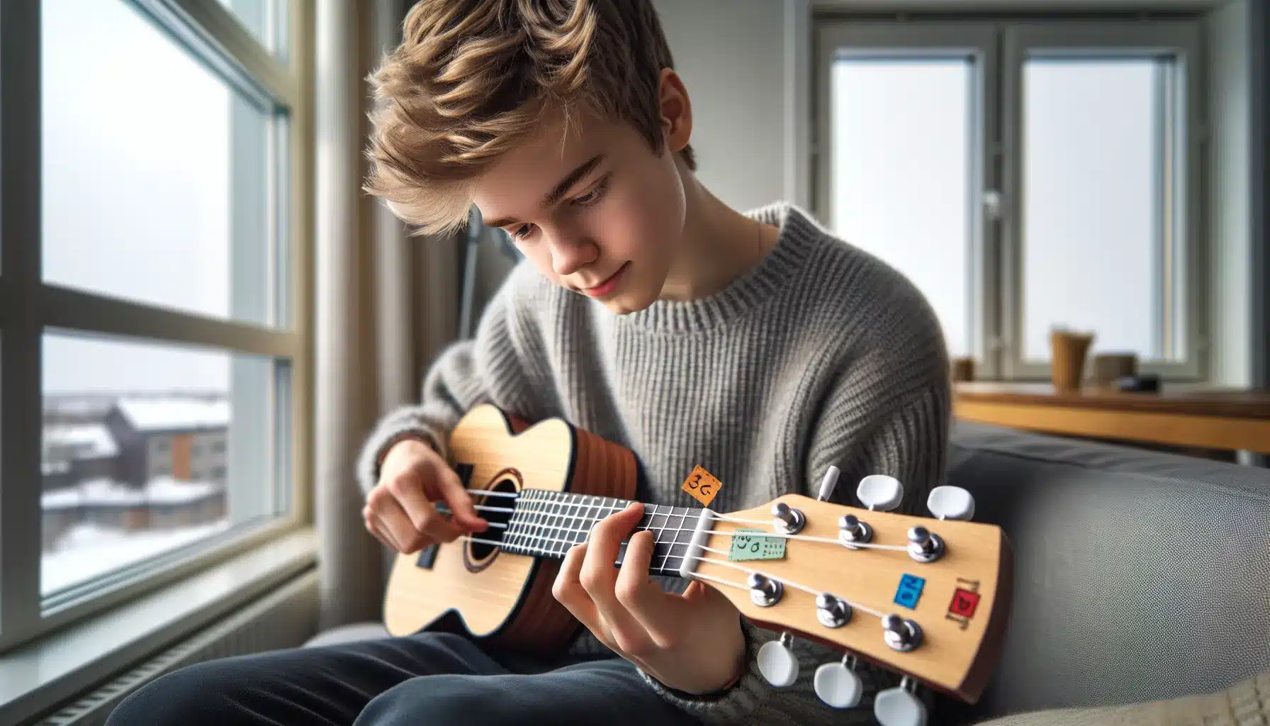 Hvordan bruke ukulelenoter for &aring; l&aelig;re enkle sanger &ndash; illustrasjon 2